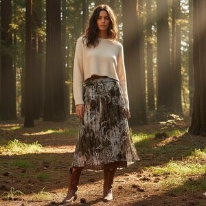 Cato Maxi Skirt Size 14 Forest Fairy Boho Hippie Festival Artsy